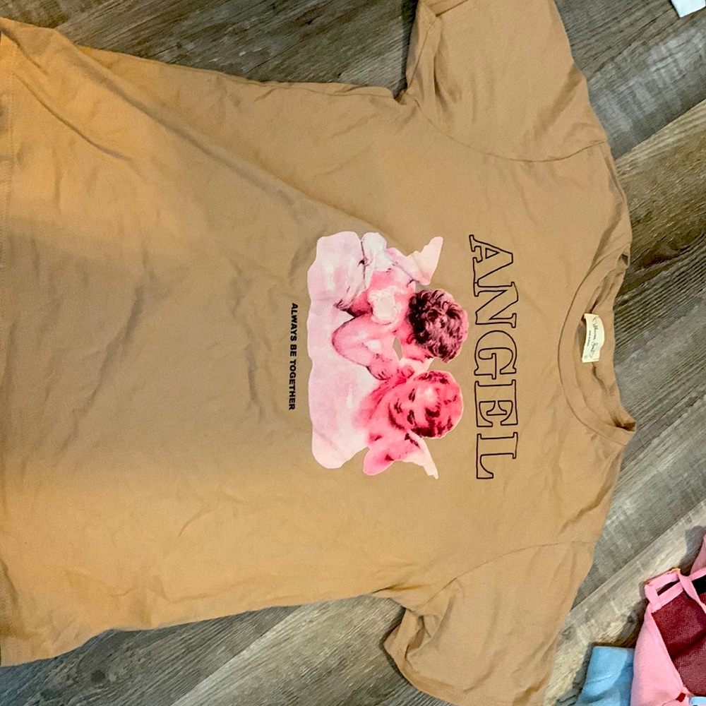 Tan angel top